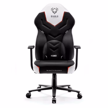 Gamingstol Diablo X-Gamer 2.0, svartvitt