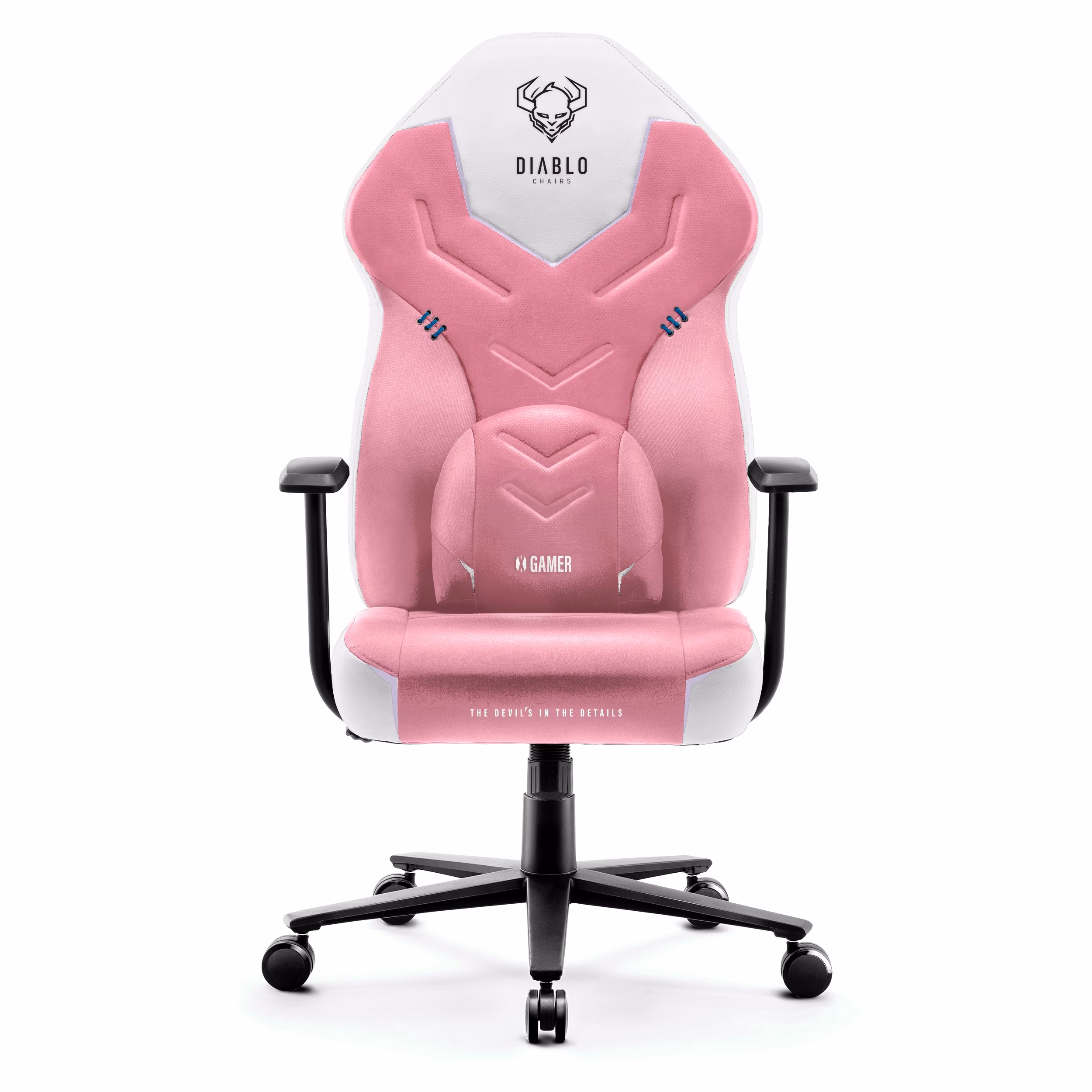 Fotel gamingowy Diablo X-Gamer 2.0 Normal Size, Marshmallow Pink