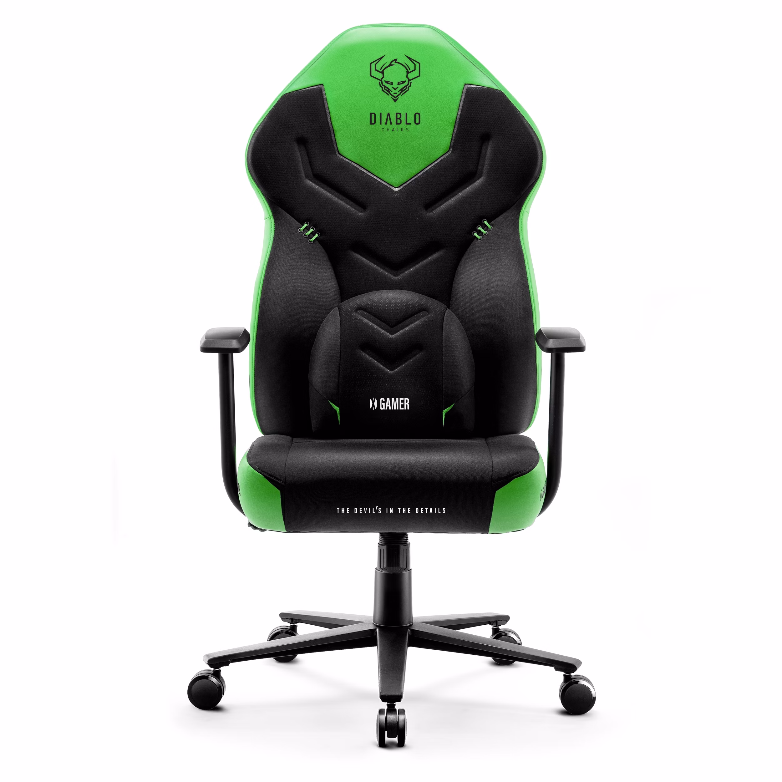 Fotel gamingowy Diablo X-Gamer 2.0 Normal Size, Green Emerald