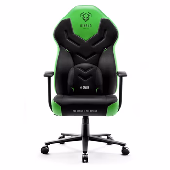 Scaun gaming din material Diablo X-Gamer: green emerald
