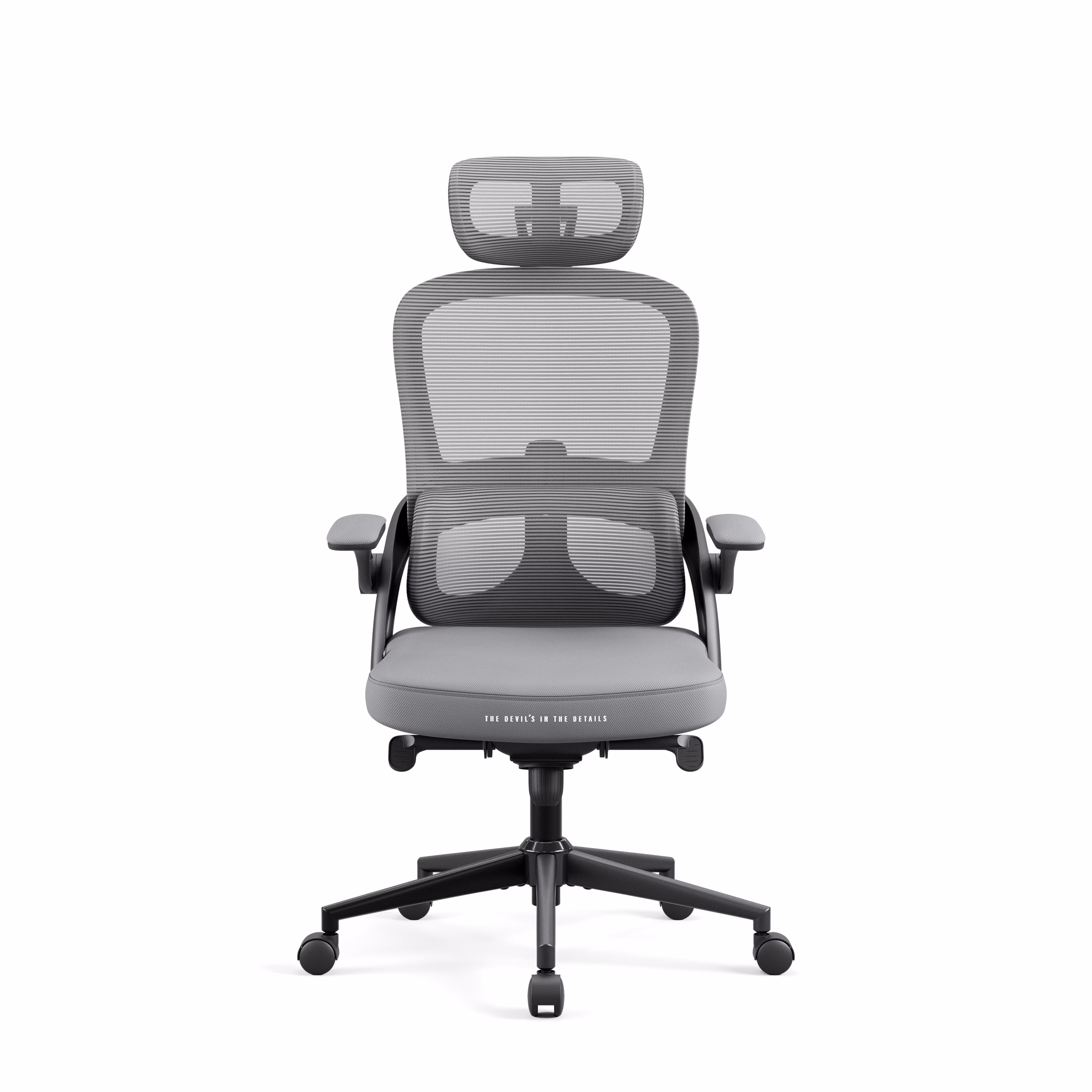 Fotel biurowy, ergonomiczny Diablo V-Light, szary