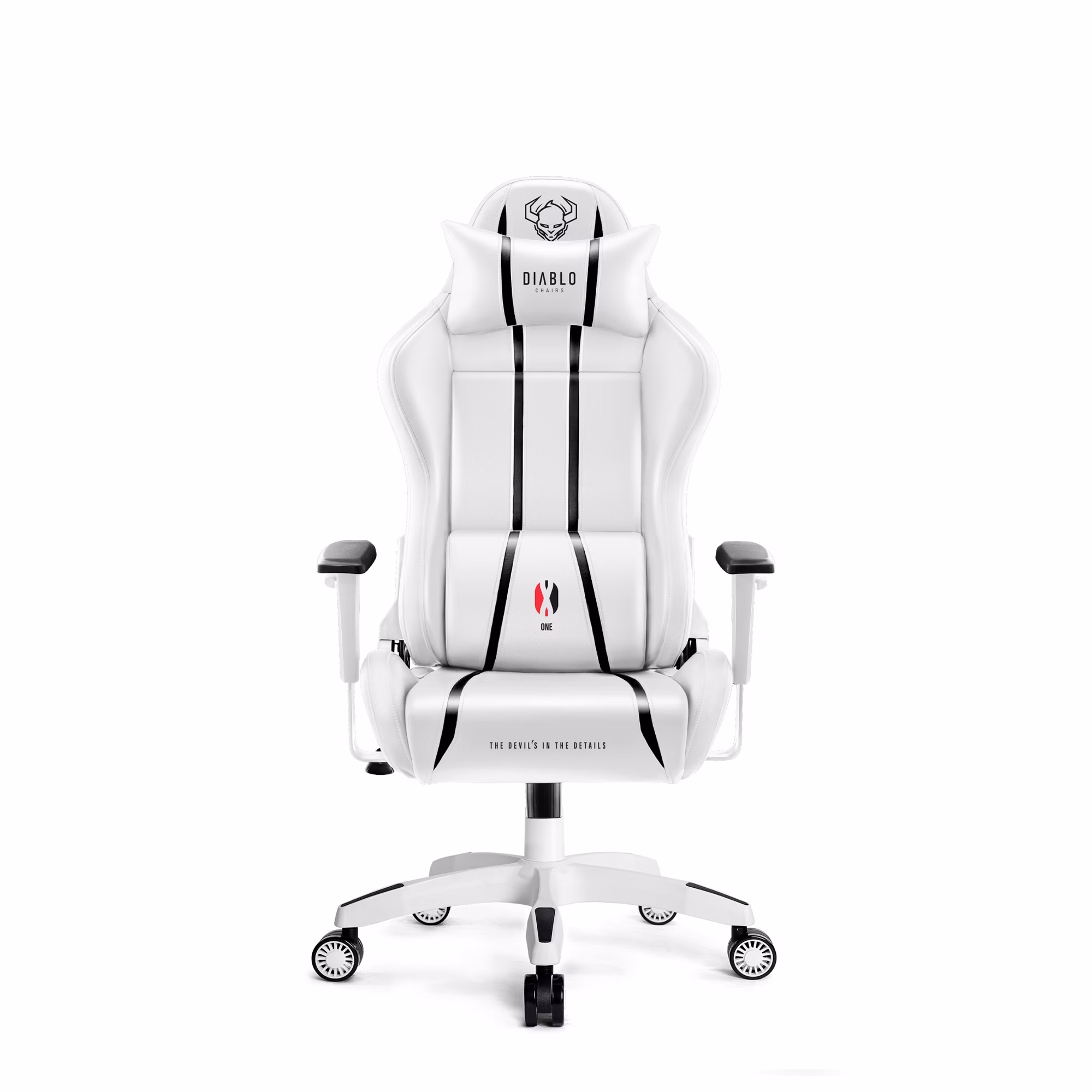 Fotel gamingowy Diablo X-One 2.0 Small: biało-czarny