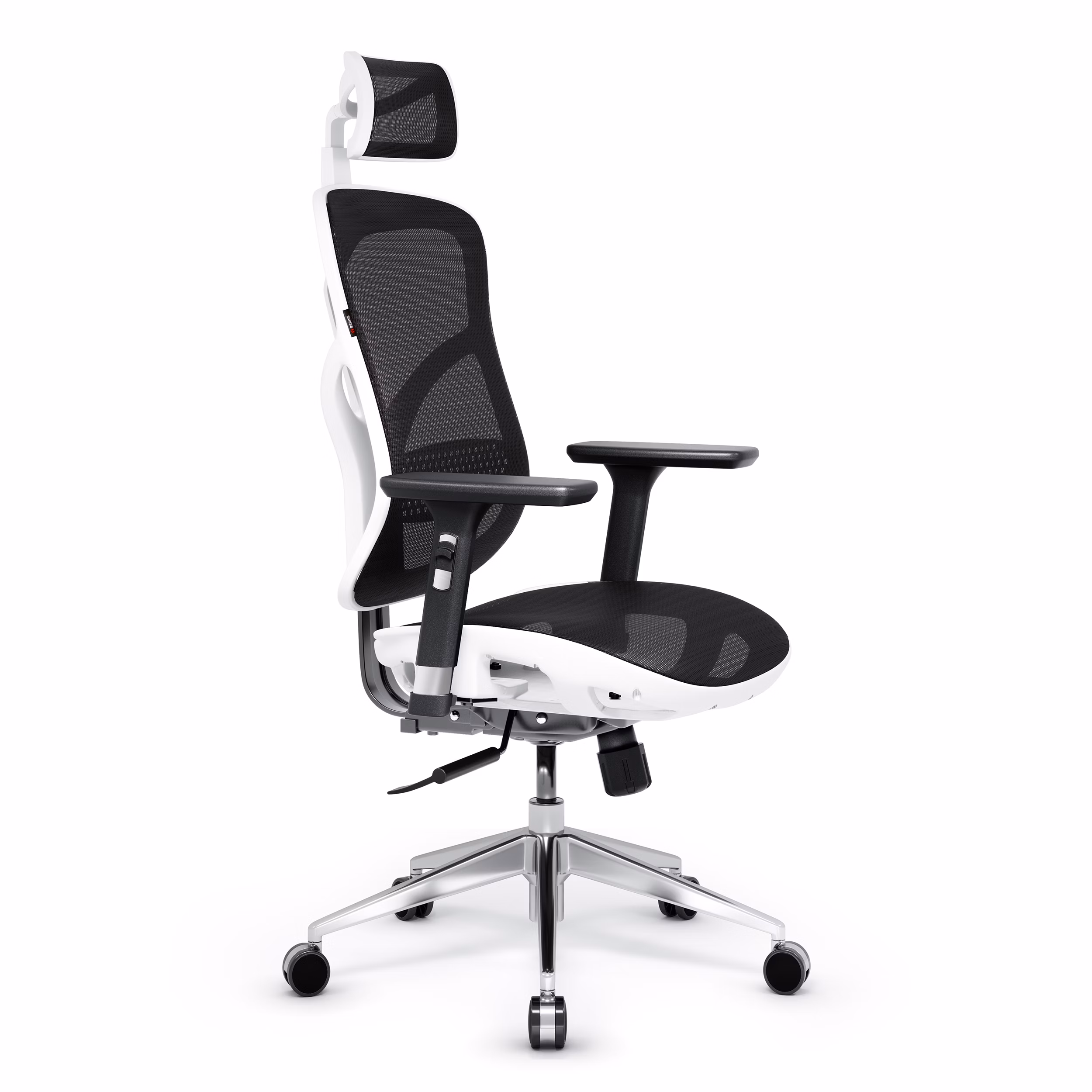 Fotel ergonomiczny Diablo V-Basic, biało-czarny