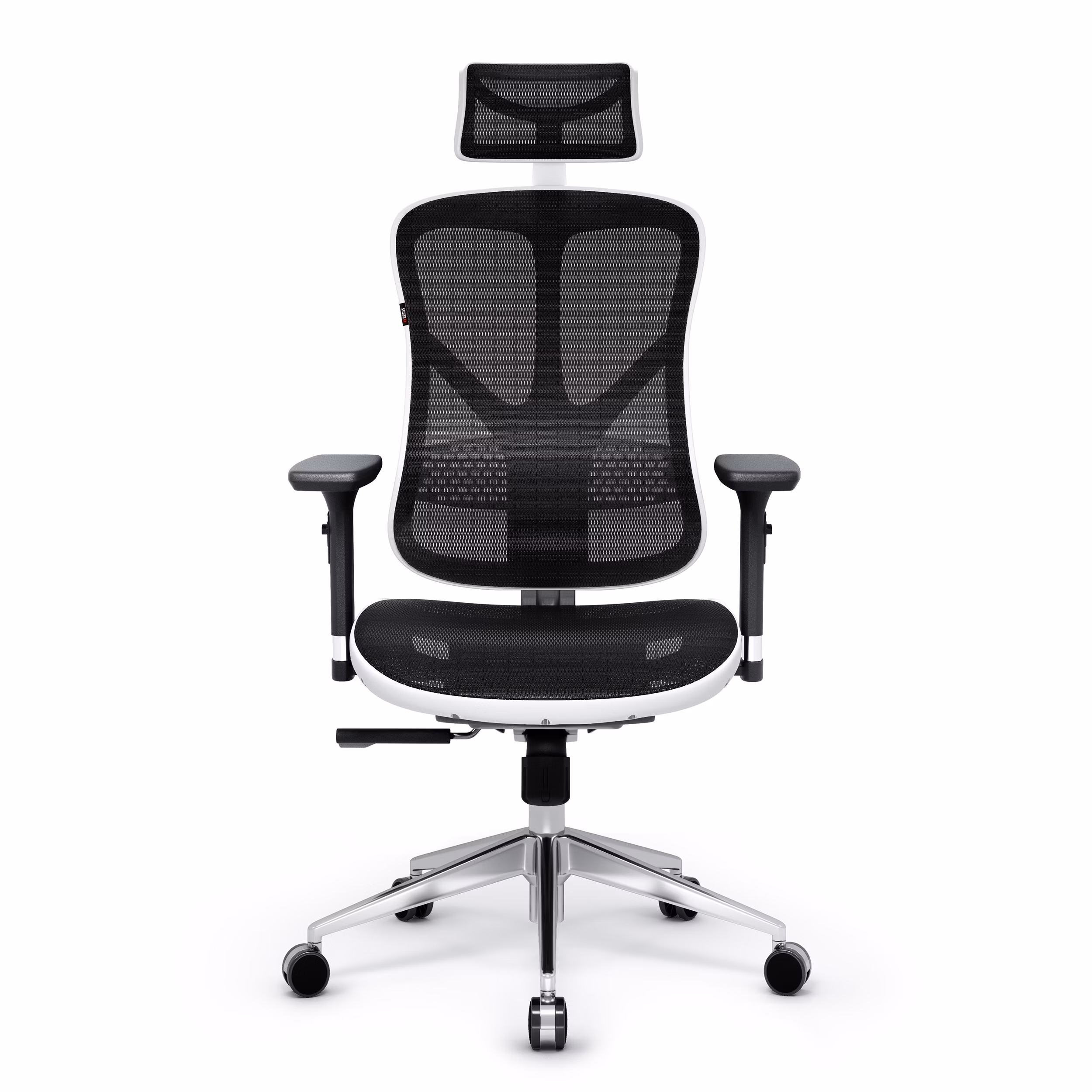 Fotel ergonomiczny Diablo V-Basic, biało-czarny