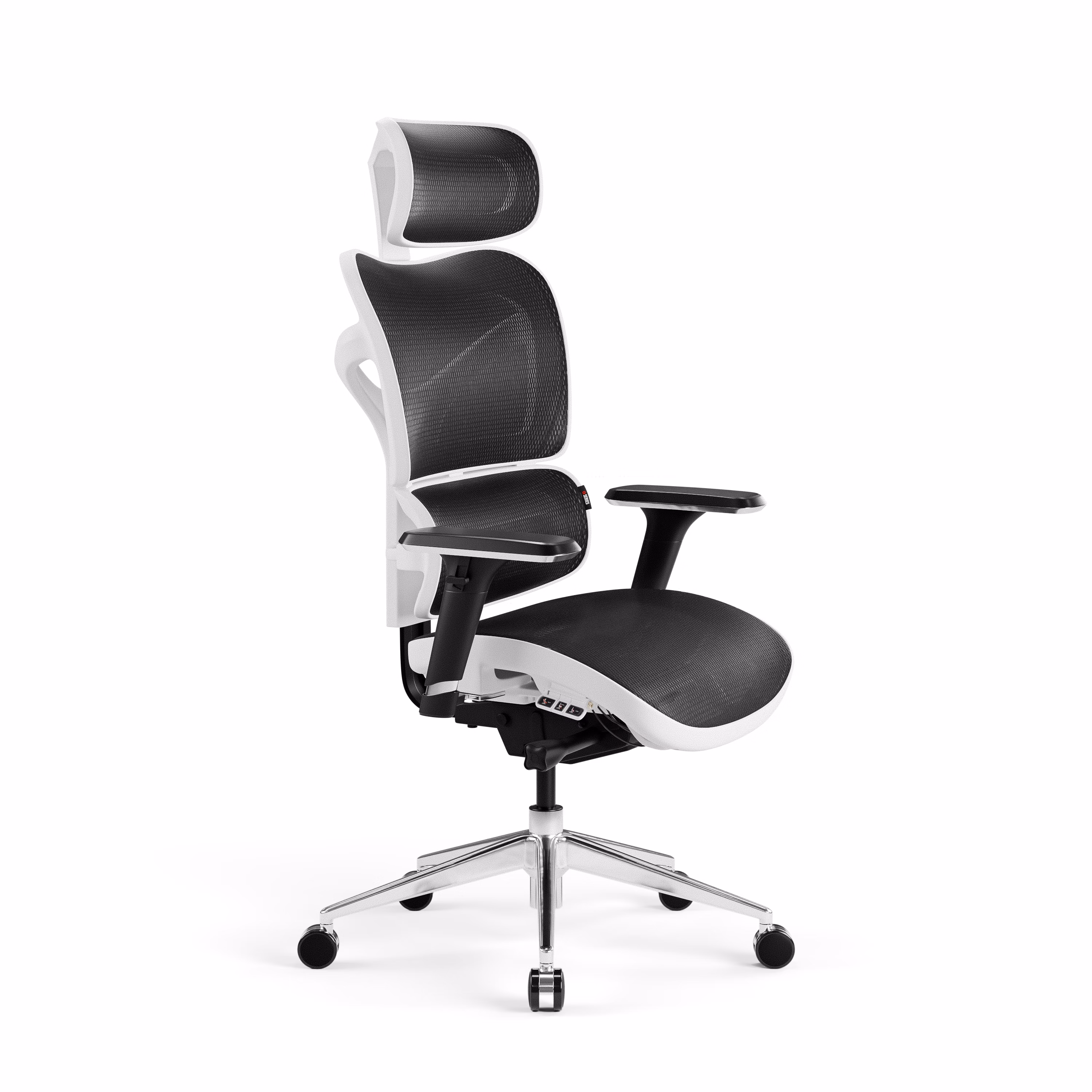 Fotel ergonomiczny Diablo V-Commander: Biało-Czarny