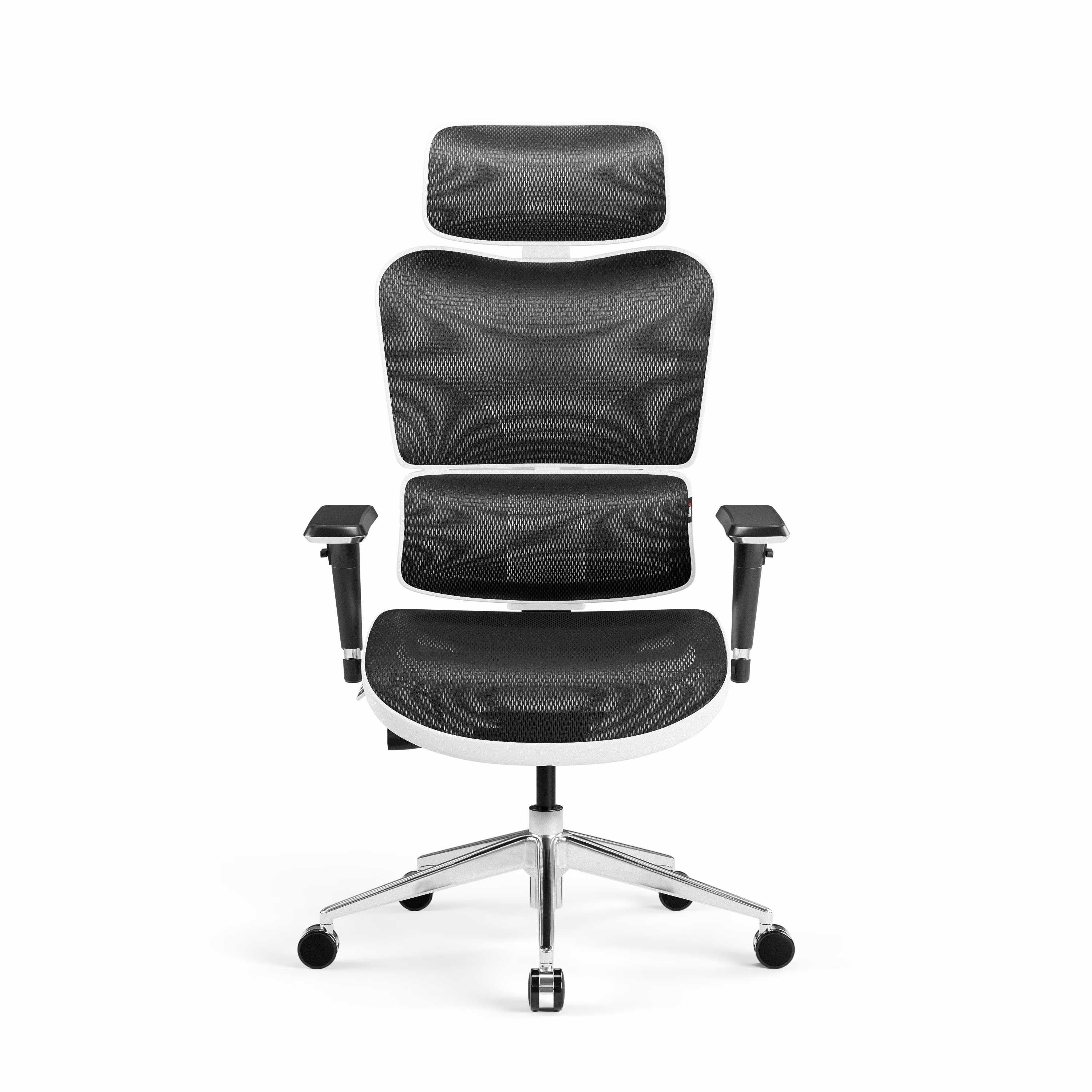 Kancelárska ergonomická stolička Diablo V-Commander: Bielo-Čierna