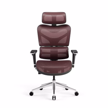 Ergonomischer Stuhl Diablo V-Commander: Schwarz-Burgunderrot
