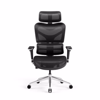 Ergonomischer Bürostuhl Diablo V-Commander: Schwarz-Schwarz