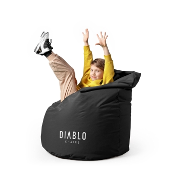 Pouf per bambini Diablo Chairs: Nero