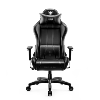 Fotel gamingowy Diablo X-One 2.0 Normal Size, czarno-czarny
