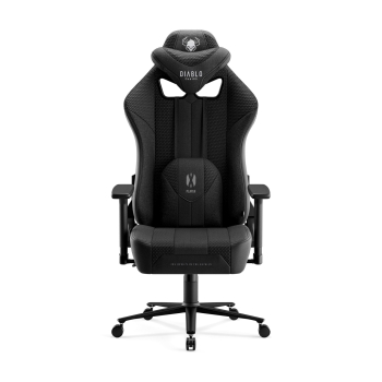 Silla gaming Diablo X-Player 2.0 de tela Normal Size: Negro y negro