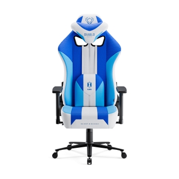 Scaun gaming Diablo X-Player 2.0 din material Normal Size Frost White / alb  