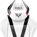 Scaun gaming Diablo X-Horn 2.0 King Size: negru-alb 