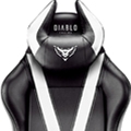 Scaun gaming Diablo X-Horn 2.0 King Size: negru-alb 