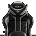 Scaun de gaming Diablo X-Ray 2.0 Normal Size: Alb-negru