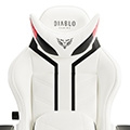 Scaun de gaming Diablo X-Ray 2.0 Normal Size: Alb-negru