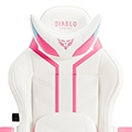 Scaun de gaming Diablo X-Ray 2.0 Normal Size: Alb-negru