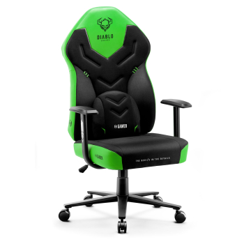 Diablo X-Gamer 2.0 Gamer szék Átlagos méret: fekete-zöld 
