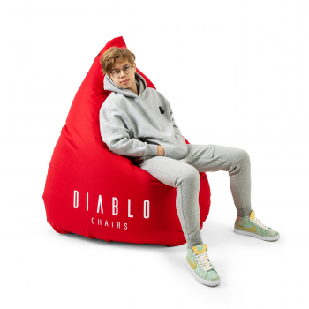 Grand pouf gamer Diablo Chairs: rouge