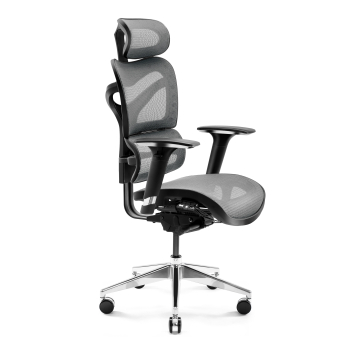 Fotel ergonomiczny DIABLO V-COMMANDER : czarno-szary 