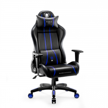 Fotel gamingowy Diablo X-One 2.0 Normal Size: Czarno-niebieski