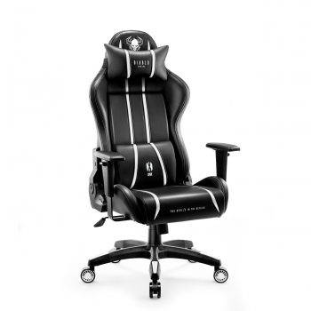 Fotel gamingowy Diablo X-One 2.0 Normal Size: Czarno-biały