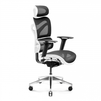 Kancelárska ergonomická stolička DIABLO V-COMMANDER bielo-čierna Diablochairs