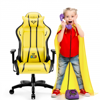 Fotel gamingowy dla dziecka Diablo X-One 2.0 Electric Yellow Kids Size