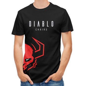 Koszulka Diablo Chairs: czarna, rozmiar S