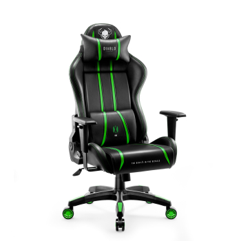 Fotel gamingowy Diablo X-One 2.0 Normal Size, czarno-zielony