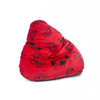 Kido by Diablo bean bag for child: red velour