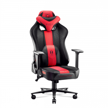 Chaise gaming Diablo X-Player 2.0 en TISSU Taille Normale: Cramoisie-Anthracite 