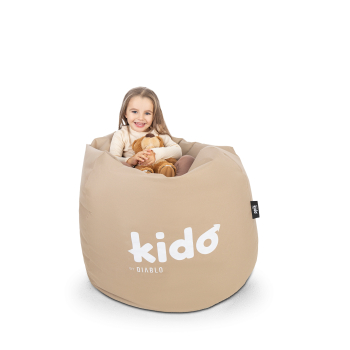 Fotoliu tip puf Kido by Diablo pentru copii: bej
