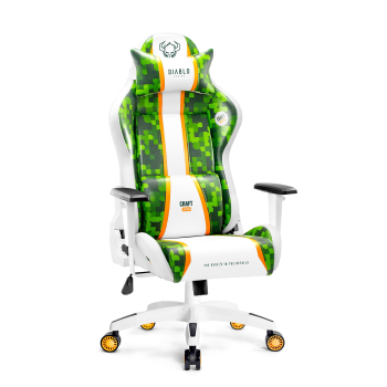 Herní židle Diablo X-One 2.0 Craft Normal Size: Bílo-zelená 