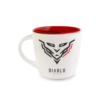 Taza Diablo Chairs: Blanco y rojo