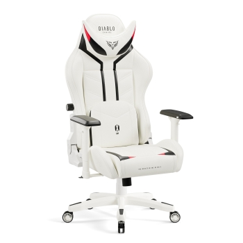 Scaun de gaming Diablo X-Ray 2.0 King Size: Alb-Negru