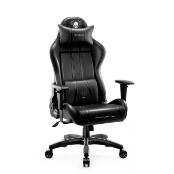 Fotel gamingowy Diablo X-One 2.0 Normal Size, czarno-czarny