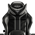 Fotel gamingowy Diablo X-Ray 2.0 Normal Size: Czarno-szary 