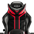 Scaun de gaming Diablo X-Ray 2.0 King Size: Negru-Roșu
