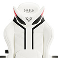 Fotel gamingowy Diablo X-Ray 2.0 King Size: Biało-czarny