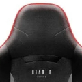 Scaun gaming din material Diablo X-Starter Normal Size: Negru-Roșu