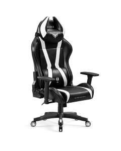 Scaun gaming Diablo X-Horn 2.0 King Size: negru-alb 