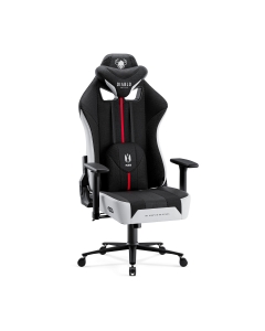 Stoffen Gamestoel Diablo X-Player 2.0, Normal Size, wit-zwart