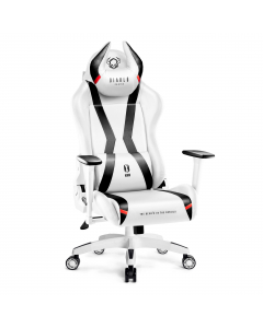 Chaise gaming Diablo X-Horn 2.0 Taille King: Blanche-Noire