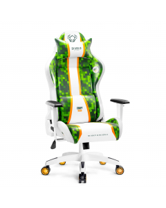Diablo X-One 2.0 Craft gamer szék Nagy méret: Fehér-zöld 