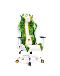 Diablo X-One 2.0 Craft gamer szék Átlagos méret: Fehér-zöld 