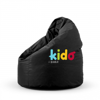Pouf siège pour enfants KIDO by DIABLO: noir