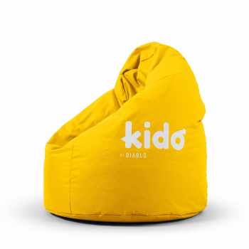 Babzsákfotel gyerekeknek KIDO by DIABLO: sárga