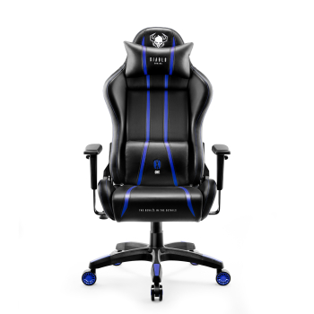 Fotel gamingowy Diablo X-One 2.0 Normal Size: Czarno-niebieski