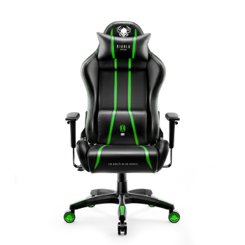Fotel gamingowy Diablo X-One 2.0 Normal Size: Czarno-zielony